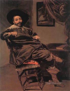 Frans Hals Painting - Willem Van Heythuysen retrato del Siglo de Oro holandés Frans Hals
